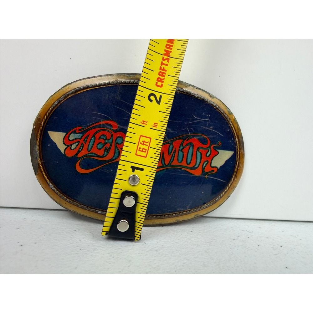 Vintage 1977 Aerosmith Belt Buckle Pacifica Rock Band Logo - Picture 7 of 7